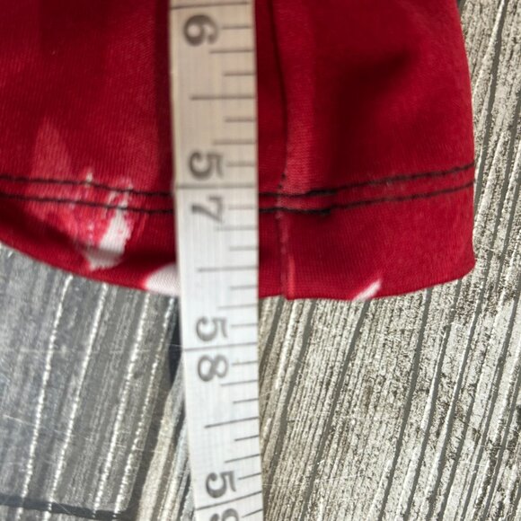 Gigi Womens Maxi Dress Size 12  Halter Red Tropical Floral Resort Wear Beachy - Picture 10 of 10